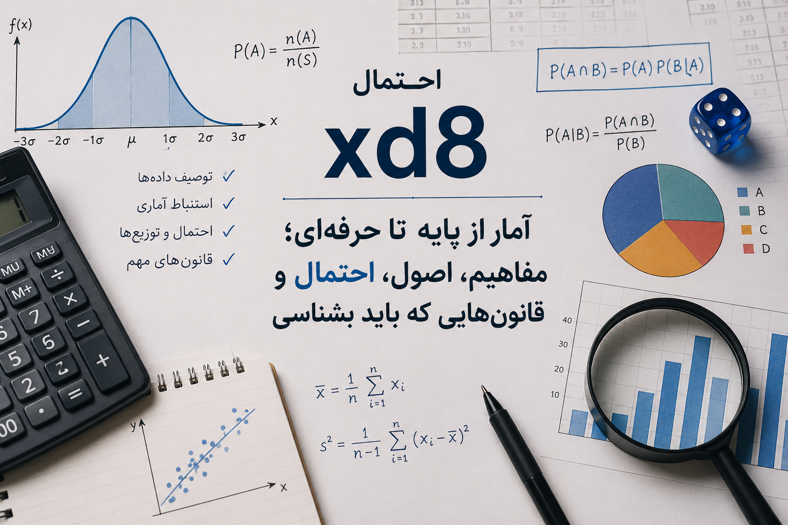 آمار از پایه تا حرفهای؛ مفاهیم، اصول، احتمال و قانونهایی که باید بشناسی
